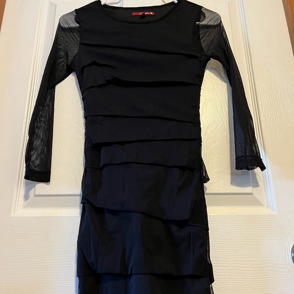 Greengate black bodycon bandage dress size medium